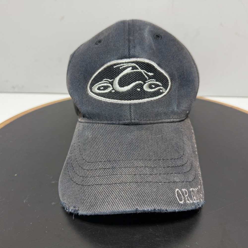 Orange County Choppers Hat Men Bio Domes Flex Fit Faded Black Vintage Biker